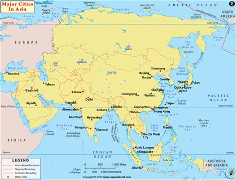 list of cities in asia